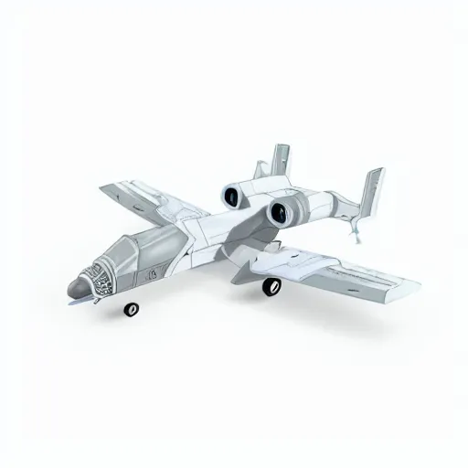 E-flite UMX A-10 28mm EDF Jet BNF Basic with AS3X, 562mm (EFLU3750)