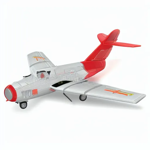 E-flite UMX MiG-15 28mm EDF Jet BNF Basic with AS3X and SAFE Select, 411mm (EFLU6050)